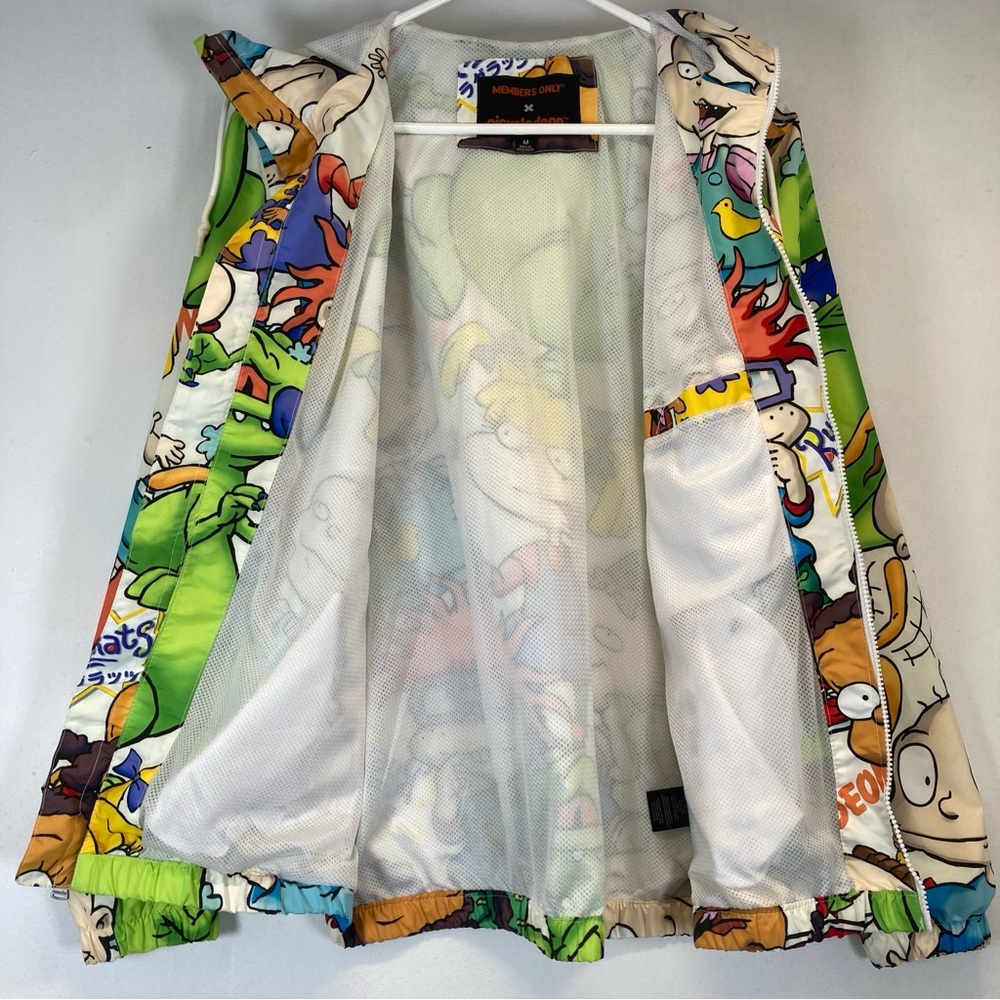 Members Only Rugrats Jacket Mens M Nickelodeon Full Zip Hooded  Cartoon - Picture 11 of 16